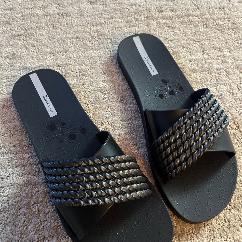 Ipanema Black Slide Sandals
